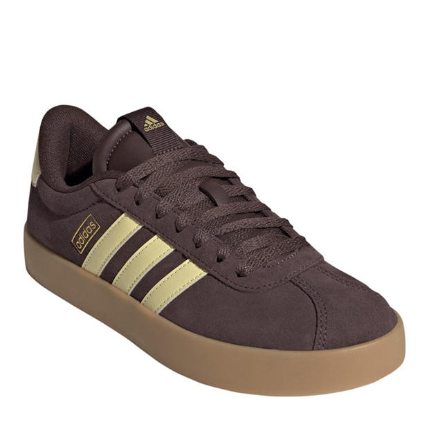 Maroon/Yellow - adidas - VL Court 3.0 Womens