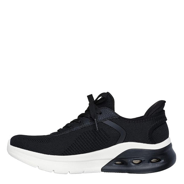 Черно - Skechers - Women's Bobs Arc Waves Slip On Trainers
