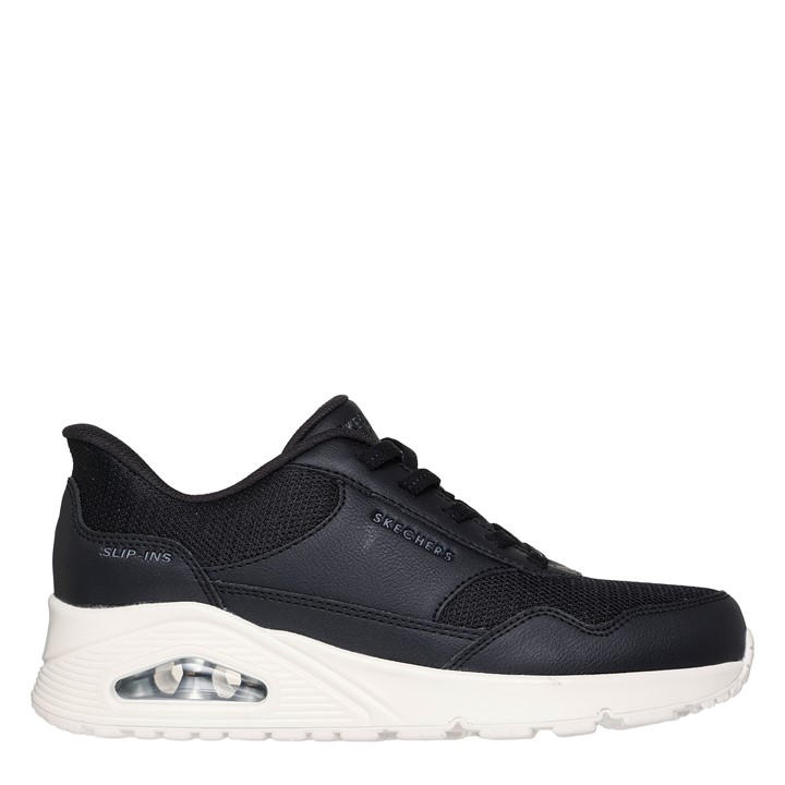 Skechers Women's Black Hands Free Slip In Uno Trainers in Size 4, Sports Direct