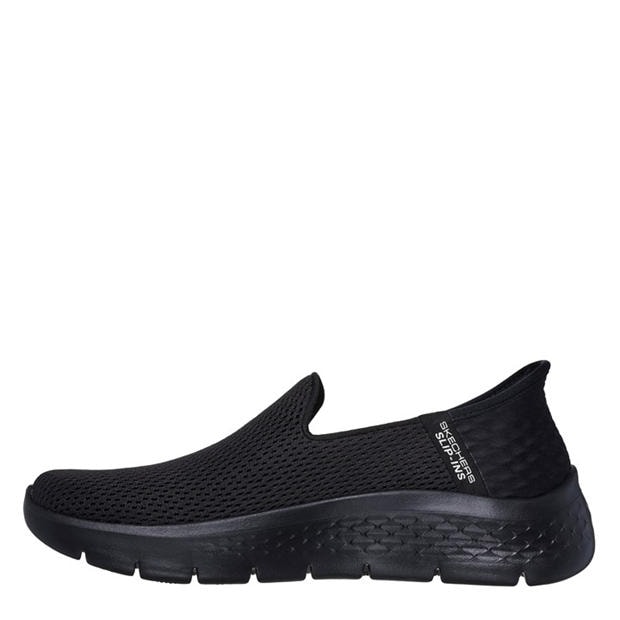 Black - Skechers - Athletic Mesh Slip-Ins Slip On Trainers Womens