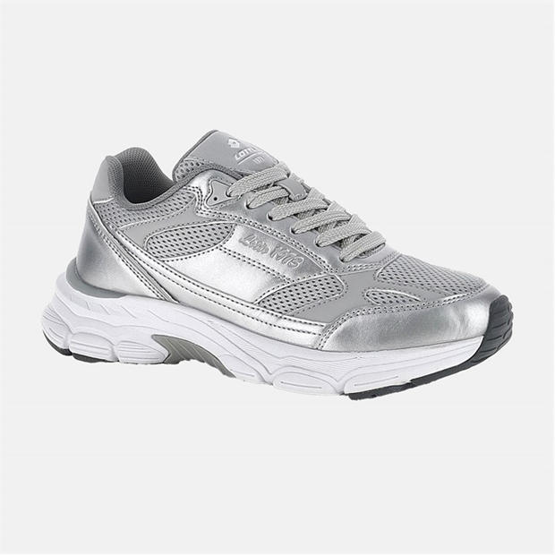 Mushroom Gray - Lotto Sport Italia - Women's Low-Top Trainers