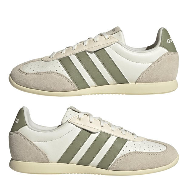 Off White/Green - adidas - Women's Low-Top Trainers