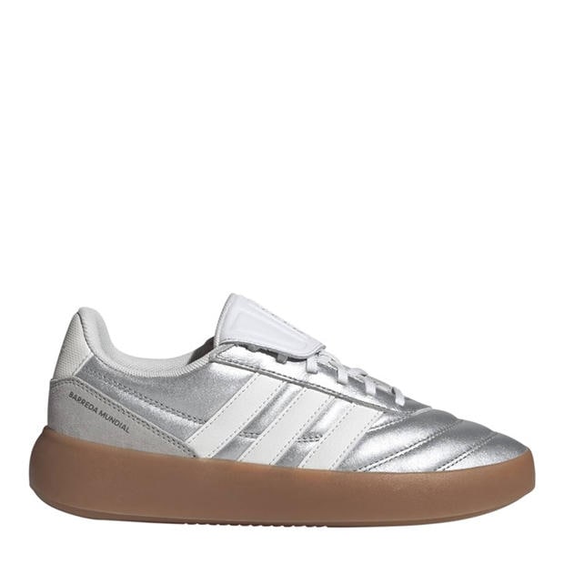 Silver/Gum - adidas - Women's Mundial Low-Top Trainers
