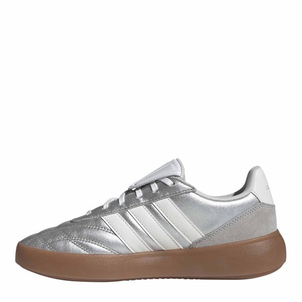 Silver/Gum - adidas - Women's Mundial Low-Top Trainers