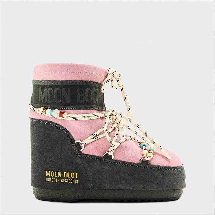 Moon Boot Women's Pink Snow Boots in Size 3, Sports Direct