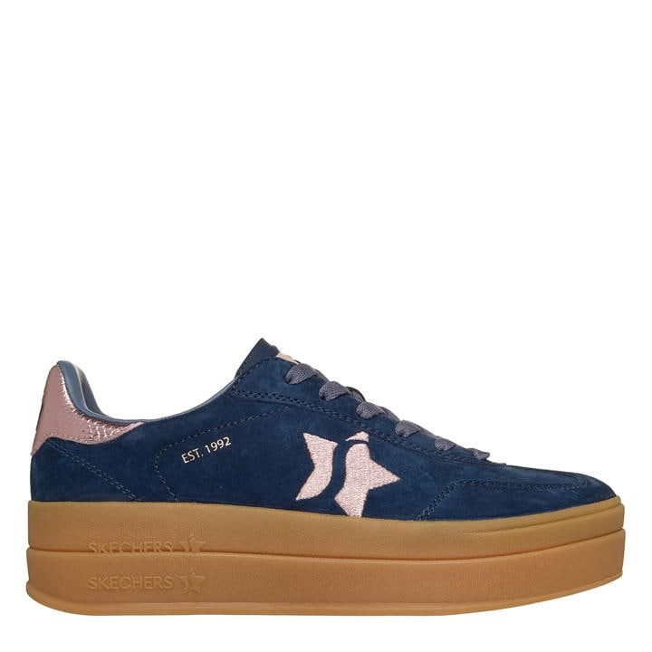 Skechers Women's Blue Casual Low-Top Trainers in Size 5, Sports Direct