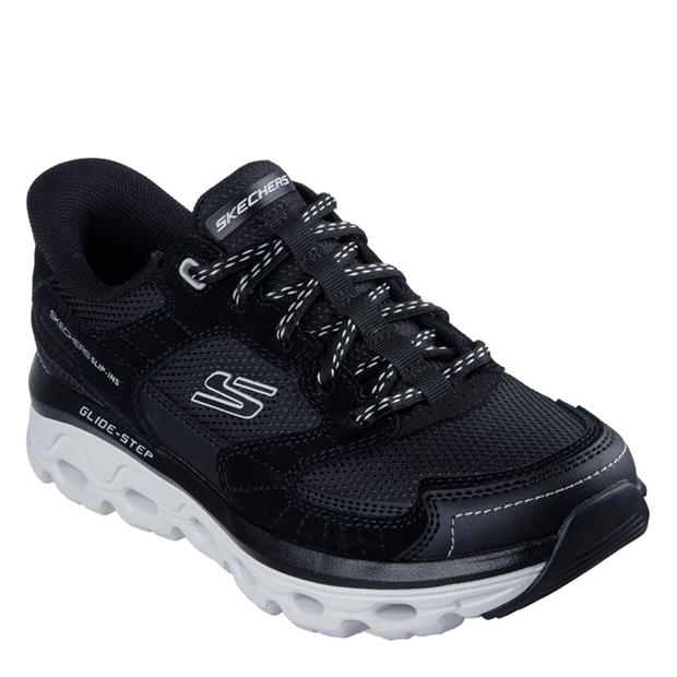Black - Skechers - Glide-Stepsole-Paradisevalley Slip On Trainers Womens