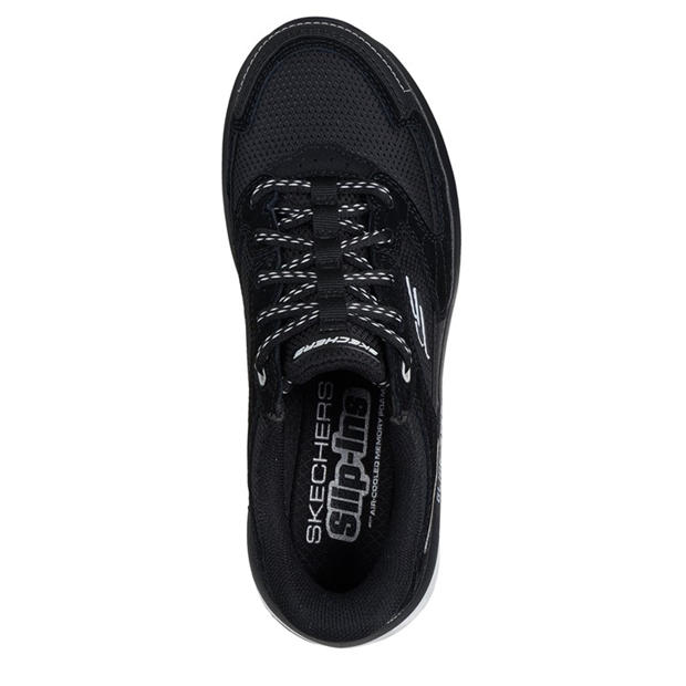 Black - Skechers - Glide-Stepsole-Paradisevalley Slip On Trainers Womens