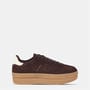 Brown/Wht/Gum - Jack Wills - Womens Suede Newbury Platform
