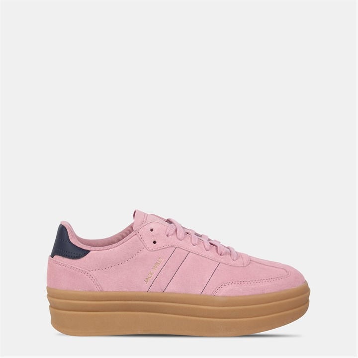 Jack Wills Women's Pink Suede Newbury Platform in Size 7, Sports Direct