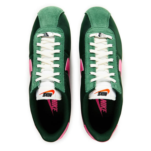 Green/Pink - Nike - Cortez Textile Runners Womens