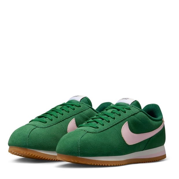 Green/Pink - Nike - Cortez Textile Runners Womens