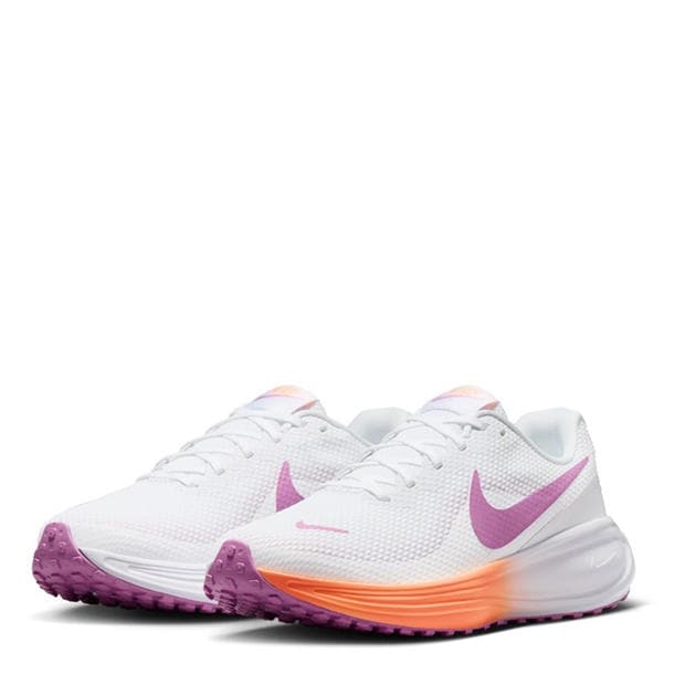 Wht/Mag/Ora - Nike - Revolution 8 Road Running Shoes Womens