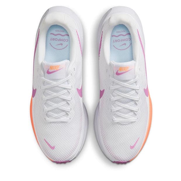 Wht/Mag/Ora - Nike - Revolution 8 Road Running Shoes Womens