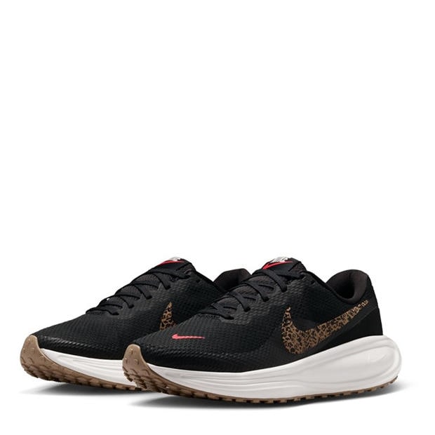 Black/Leopard - Nike - Revolution 8 Road Running Shoes Womens