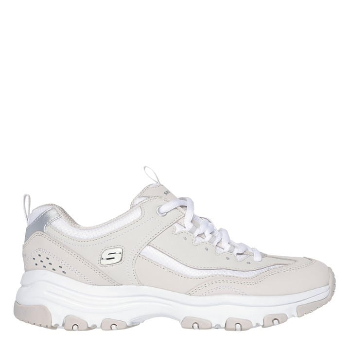 Skechers Women's Beige Icon Dlite Trainers in Size 7, Sports Direct