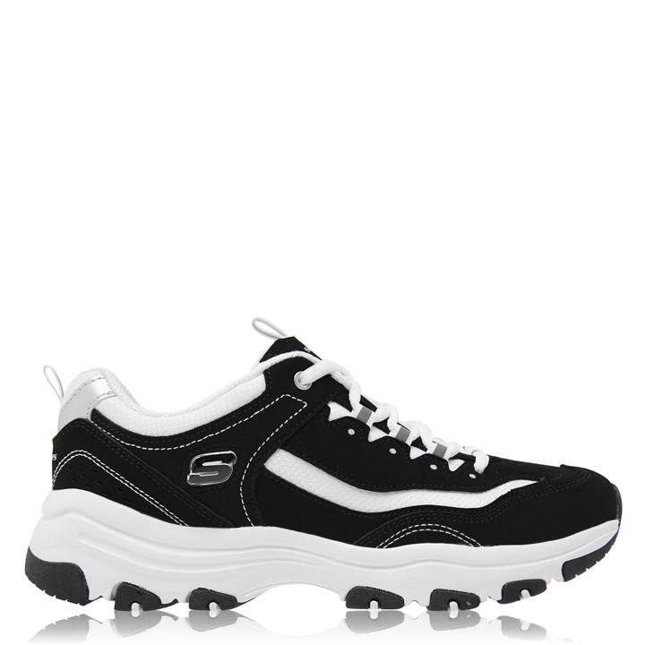 Skechers Women's Black Icon Dlite Trainers in Size 7, Sports Direct