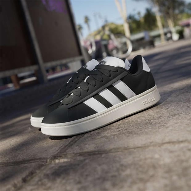 Black/White - adidas - Grand Court Alpha 00s Low-Top Trainers Womens
