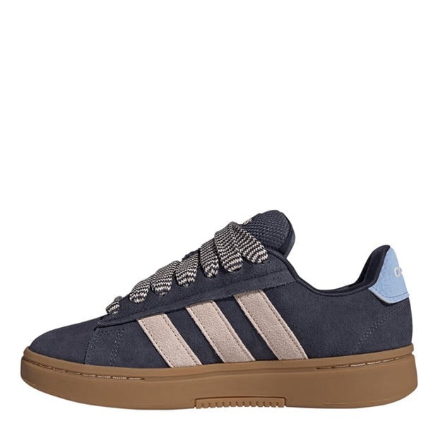 Navy/Pink/Gum - adidas - Grand Court Alpha 00s Low-Top Trainers Womens