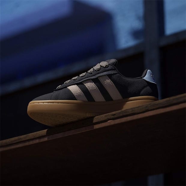 Navy/Pink/Gum - adidas - Grand Court Alpha 00s Low-Top Trainers Womens