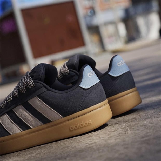 Navy/Pink/Gum - adidas - Grand Court Alpha 00s Low-Top Trainers Womens