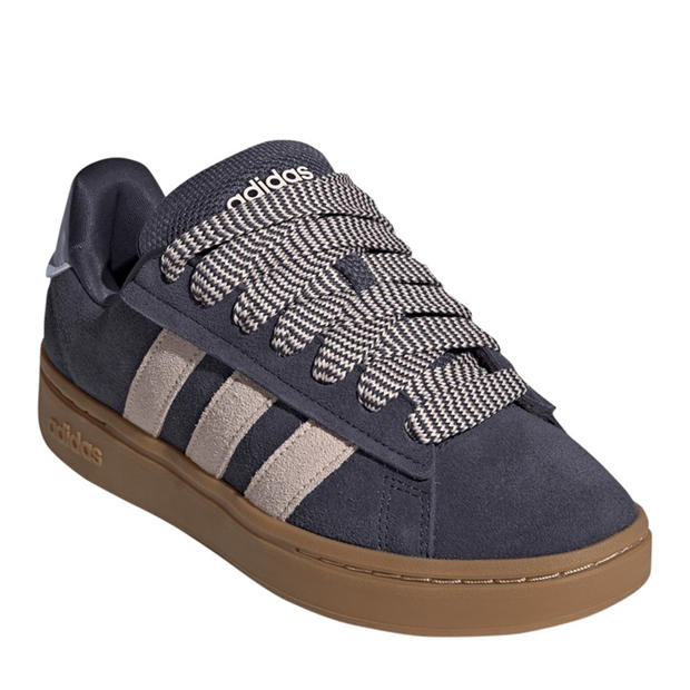 Navy/Pink/Gum - adidas - Grand Court Alpha 00s Low-Top Trainers Womens