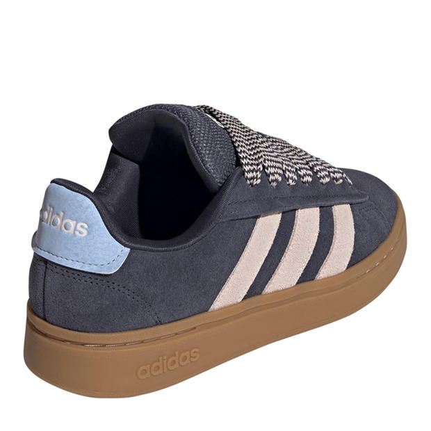 Navy/Pink/Gum - adidas - Grand Court Alpha 00s Low-Top Trainers Womens