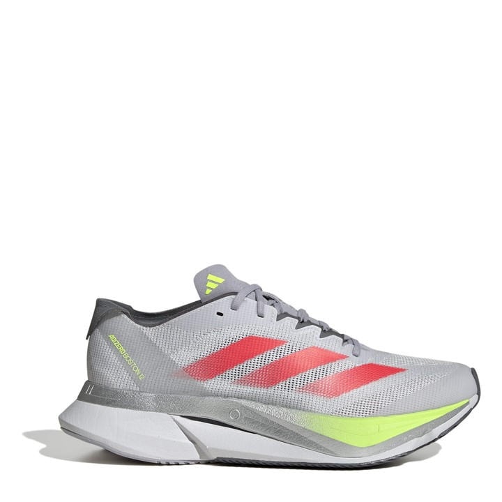 Adidas Women's Grey Adizero Boston 12 Road Running Shoes in Size 3.5, Sports Direct