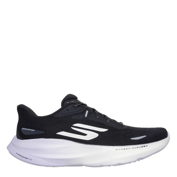 Skechers Women's Black Aero Spark Running Shoes in Size 4, Sports Direct