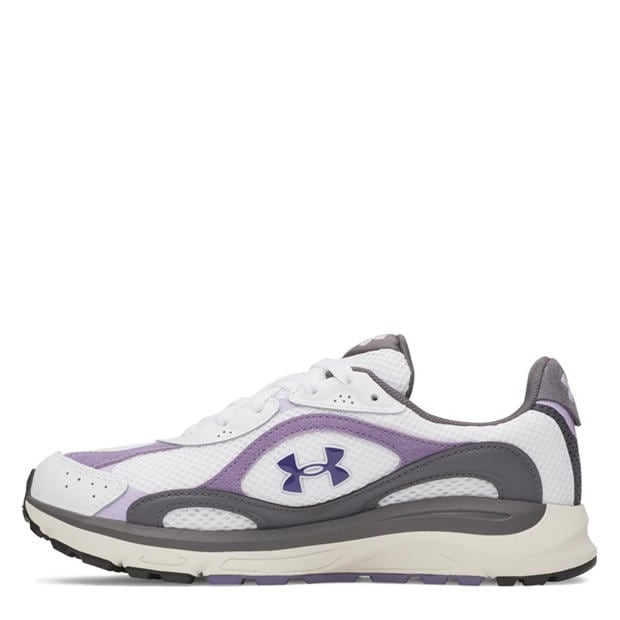 White/Purple - Under Armour - UA Tech Runner Womens Trainers