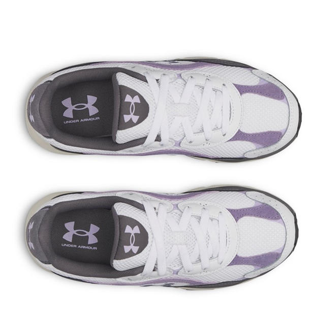 White/Purple - Under Armour - UA Tech Runner Womens Trainers