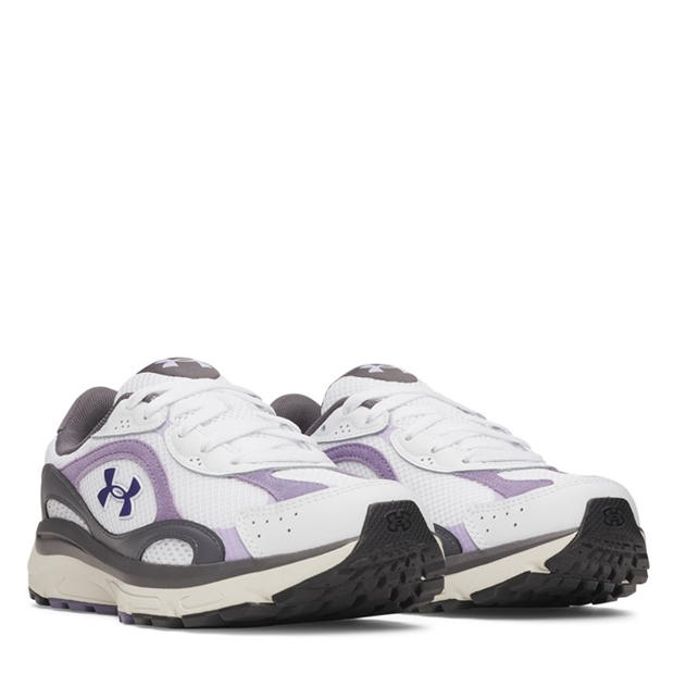 White/Purple - Under Armour - UA Tech Runner Womens Trainers