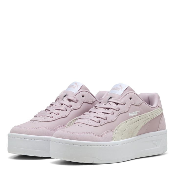 Puma Women's Pink Court Lally Skye Low-Top Trainers in Size 8, Sports Direct