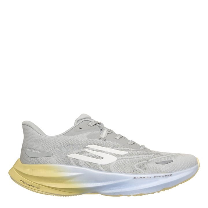 Skechers Women's Grey Aero Spark Running Shoes in Size 8, Sports Direct