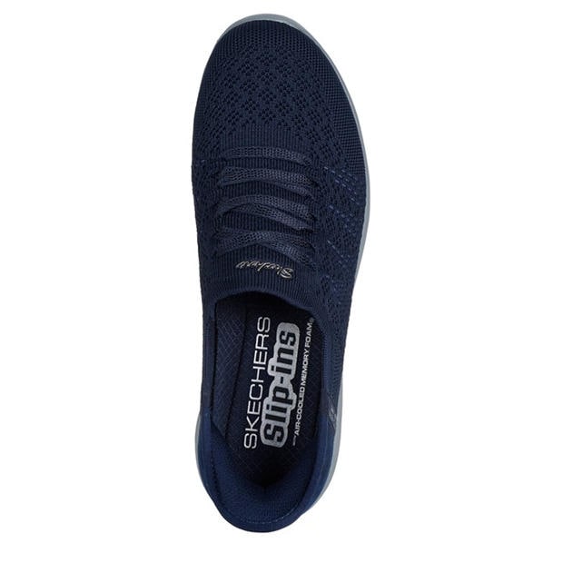 Navy - Skechers - Women's Arya Swiftly Slip On Trainers