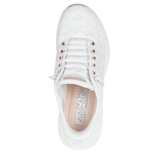 White/RoseGold - Skechers - Contour Foam Runners Womens