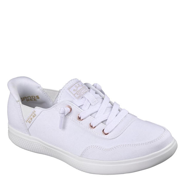 White - Skechers - Women's Bobs Skipper Keep It Sweet Slip On Trainers
