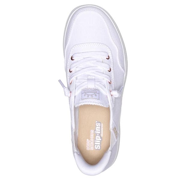 White - Skechers - Women's Bobs Skipper Keep It Sweet Slip On Trainers