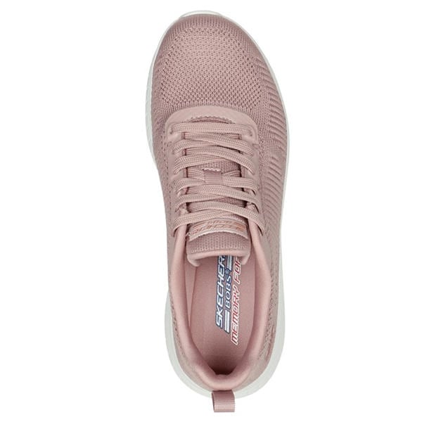 Blush - Skechers - Bobs Squad Chaos - Face Off Slip On Trainers Womens