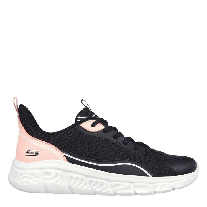 Skechers Women's Black Bobsbflex Slip On Trainers in Size 2.5, Sports Direct