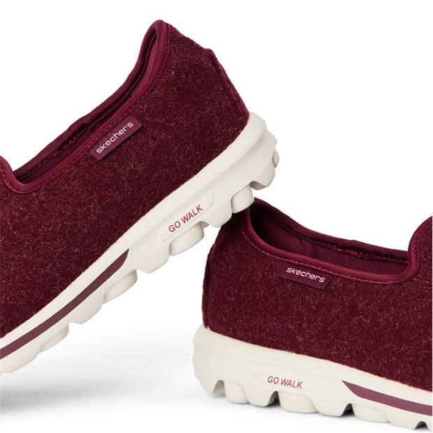 Burgundy - Skechers - Women's Slip On Trainers
