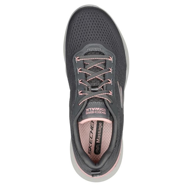 Grey/Pink - Skechers - Women's Slip On Trainers