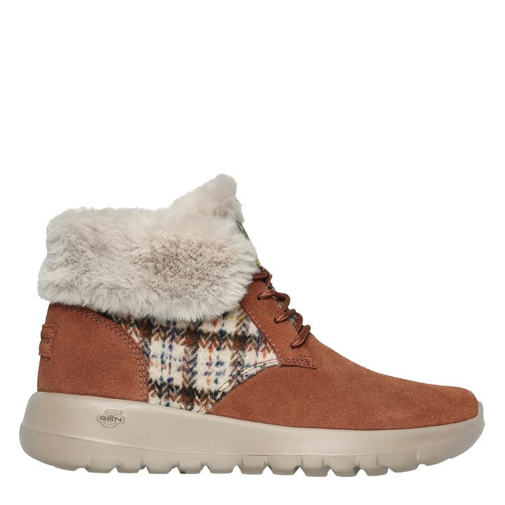 Skechers Women's Brown Go Joy Slip On Trainers in Size 5.5, Sports Direct
