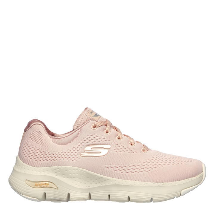 Skechers Women's Pink Arch Fit Slip On Trainers in Size 2, Sports Direct