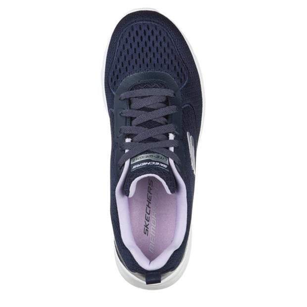 Navy/Lavender - Skechers - Dynamight 2.0 Low-Top Trainers Womens