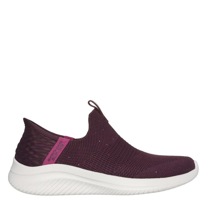 Skechers Women's Red Slip On Trainers in Size 2, Sports Direct