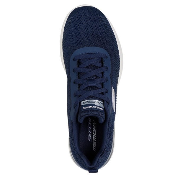 Navy - Skechers - 3d Print Mesh Lace-Up W Memory Foa Slip On Trainers Womens