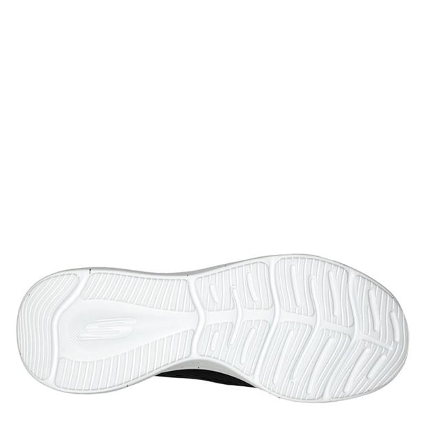 Black/White - Skechers - Women's Engineered Mesh Speckle Trim Slip On Trainers