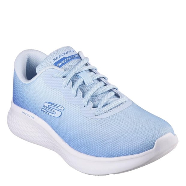 Light Blue - Skechers - Ombre Engineered Mesh Lace-Up W Ai Slip On Trainers Womens