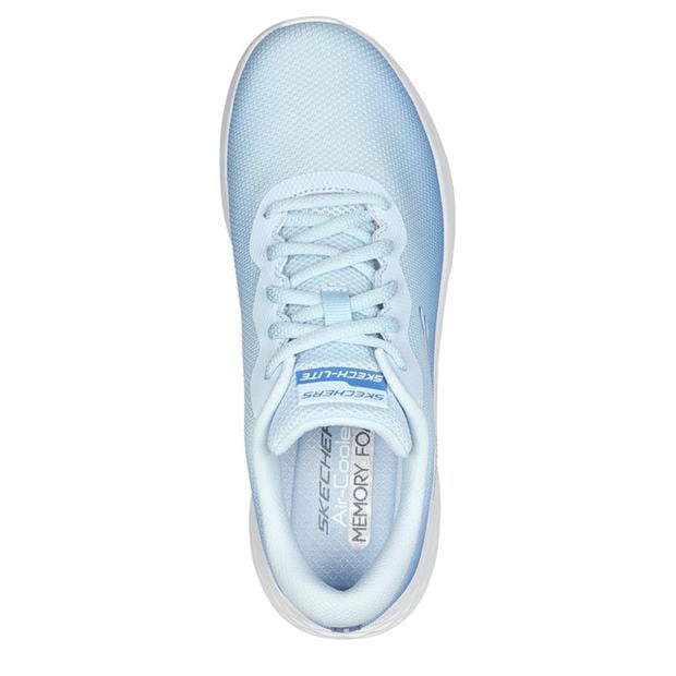 Light Blue - Skechers - Ombre Engineered Mesh Lace-Up W Ai Slip On Trainers Womens